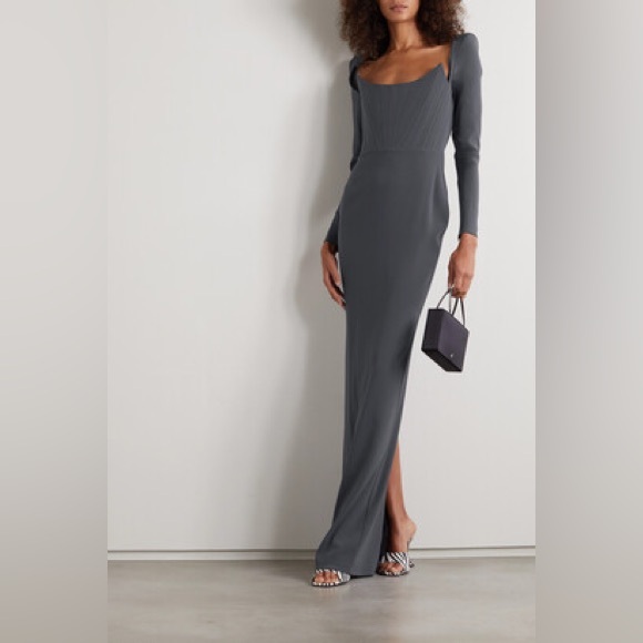 Alex Perry Darius Grey Gown - Picture 1 of 5